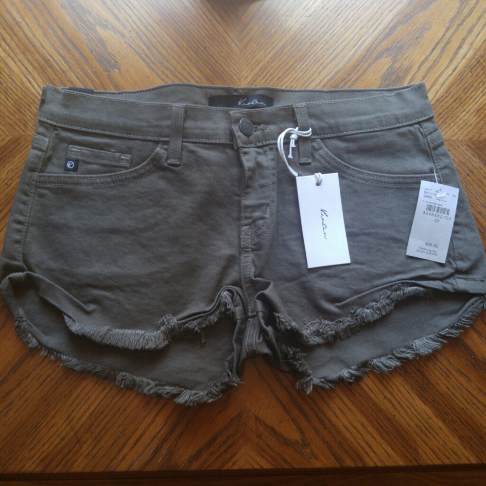 Kancan Olive army green shorts